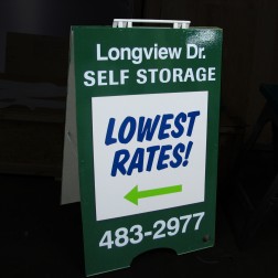example of an a-frame sign