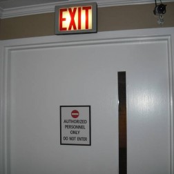exit sign