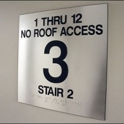 example of stairwell sign